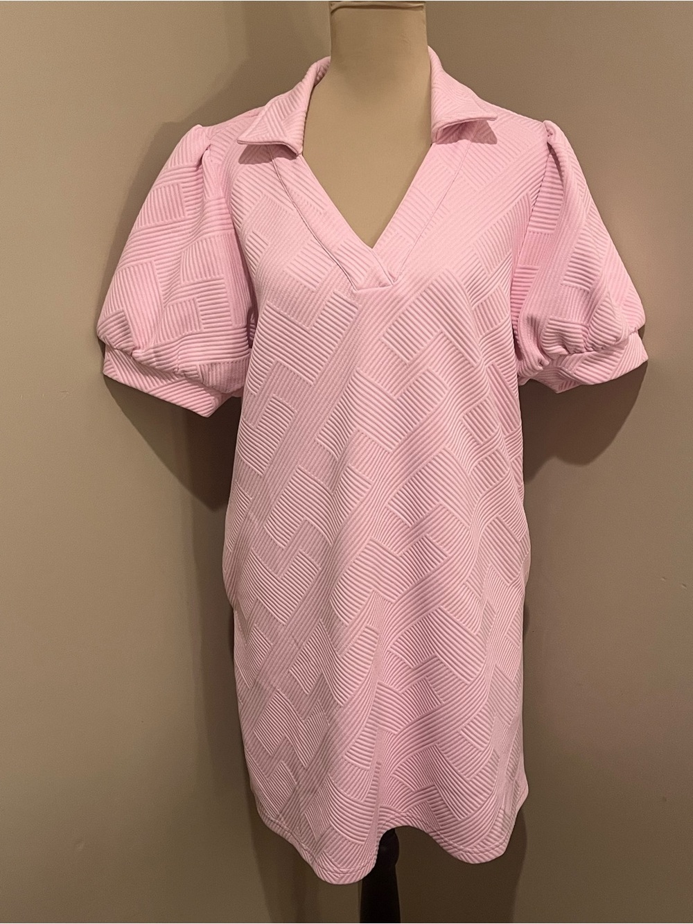 JODIFL Soft Pink Textured Dress, size M